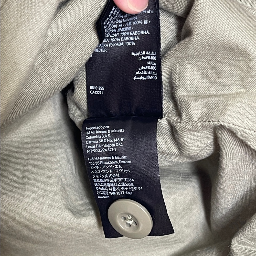 H&M PATTERNED UTILITY JACKET - Picture 8 of 12